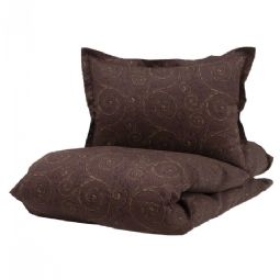 Borås Cotton sengetøj - Bianca Aubergine - Sengesæt i 100% bomuldssatin - Borås Cotton sengelinned